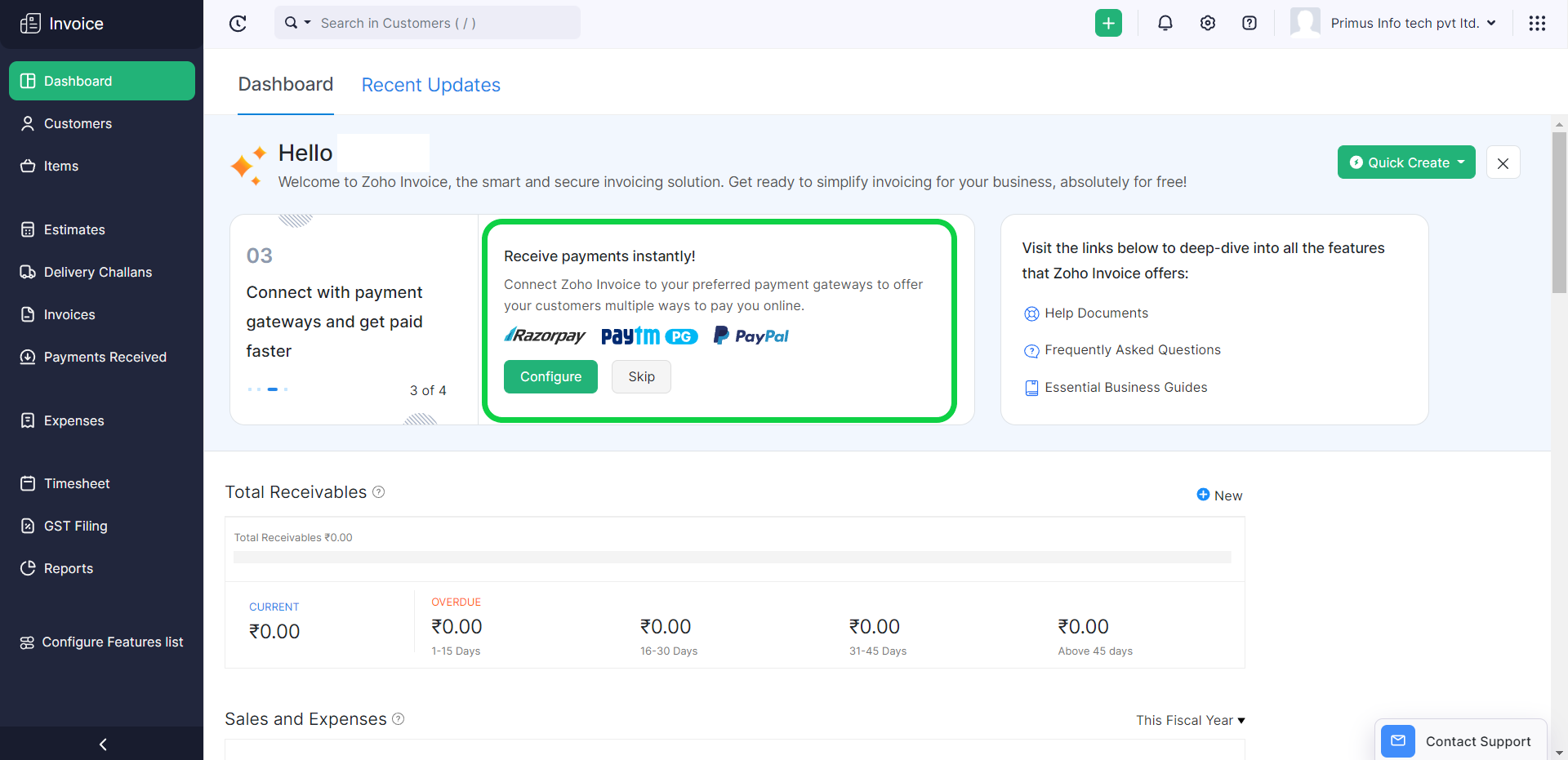 Screenshot 3: Payment gateway