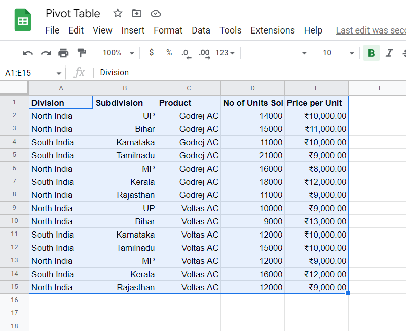 Screenshot 2: Select data